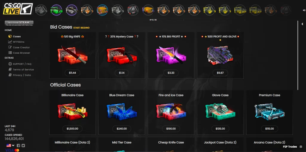 CSGOLive Home Page