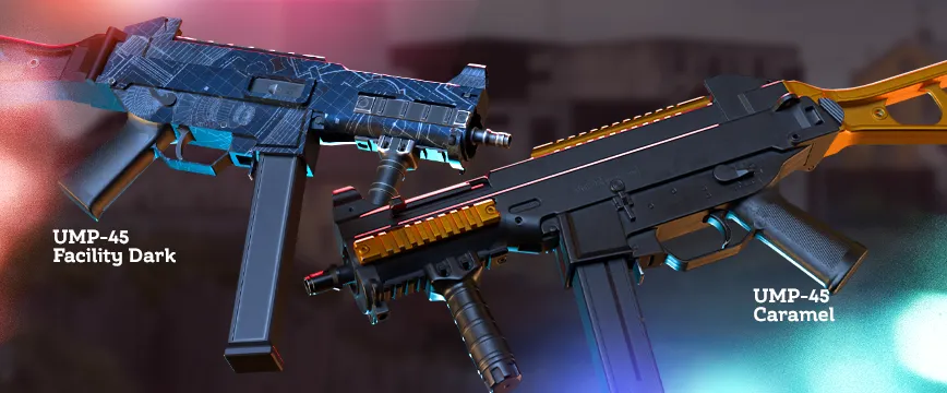 Consumer Grade (White) FAMAS Skins: FAMAS | Night Borre featuring intricate blue and silver Nordic patterns, and FAMAS | Contrast Spray with a minimalistic black and white spray-painted design. Showcase of popular white rarity FAMAS skins displayed against a soft blurred background with subtle lighting effects.