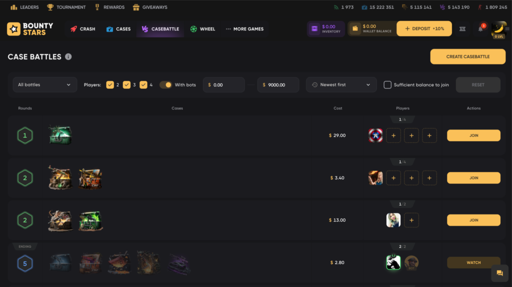 Bounty Stars User Journey 